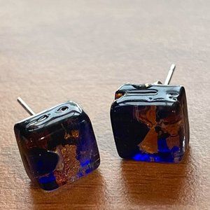 Handmade Italian Glass Studs